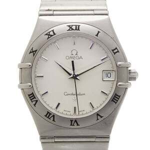 Omega Constellation Watch 1512.30 Swiss Quartz White Dial Stainless Steel Men...
